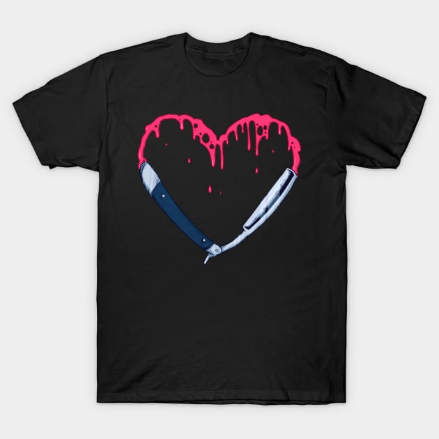 Straight Razor T-Shirt by LVBart